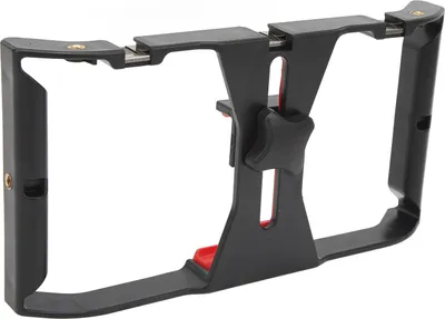 Produktbild von Universelles Smartphone Video Rig, stabilisierender Griff mit Erweiterung, Aluminium Handy Käfig für Vlog, Videografie und Live Streaming