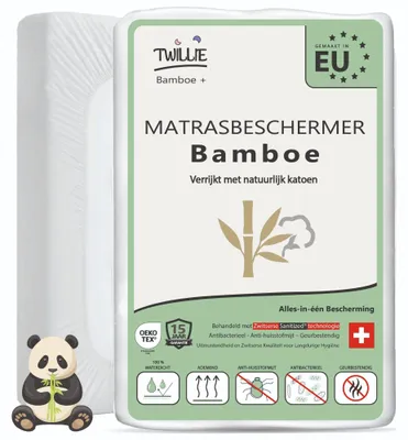 Matratzenschoner 160x200 Bambus, wasserdicht, atmungsaktiv, Anti-Milben