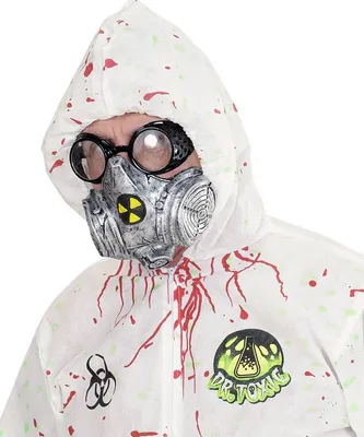 Produktbild von Gasmaske mit Nuklearzeichen Silber