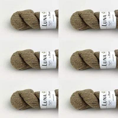 Image de 6 pelotes de laine Luna de Permin – 100% laine recyclée (sans mulesing et e Oeko-Tex) (couleur : beige 04)