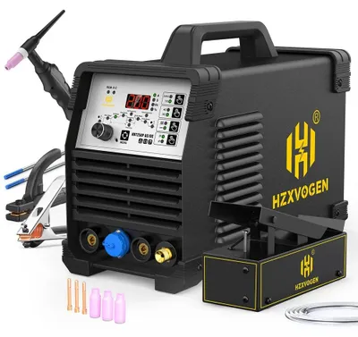 Produktbild von TIG Schweißgerät - HVT250P AC/DC Inverter - 200A TIG/MMA - Digitalpuls - HF-Zündung - Für Aluminium und Edelstahl - 220–240V EU-Stecker - Mit Fußpedal