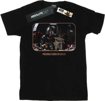 Produktbild von Star Wars - "The Mandalorian Precious Cargo" T-Shirt für Damen BI45607 (L) (Schwarz)