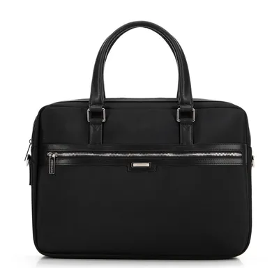 Image de Sacoche pour ordinateur portable WITTCHEN Office Collection, pour ordinateurs portables jusqu'à 17 pouces, en polyester, avec deux poches zippées