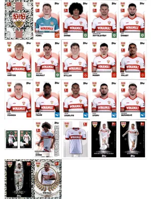 Produktbild von Topps Bundesliga Sammelsticker - 2024/2025 - Mannschaftspaket - VfB Stuttgart