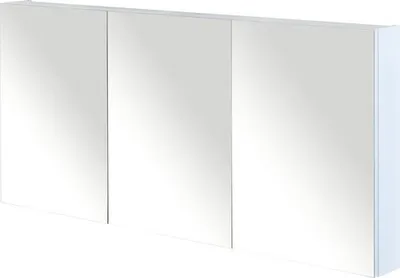 Obrázek produktu pro Zrcadlová skříňka bez osvětlení Sanox 140 x 13 x 65 cm bílá vysoce lesklá se 3 dvířky