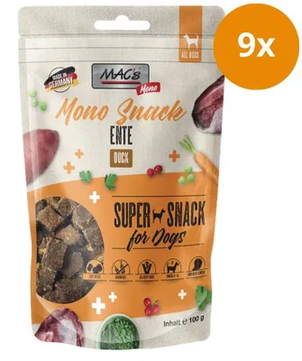Obrázok produktu pre MAC's DOG Mono kačacie kúsky 100 g x 9