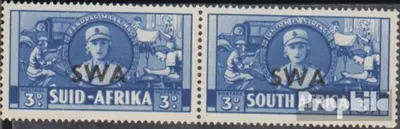 Produktbild von Briefmarken Namibia - Südwestafrika 1941 Mi 222-223 waagerechtes Paar mit Falz Rüstungsbilder