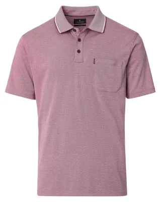 Produktbild von CasaModa XXL Poloshirt beere melange "easy care"