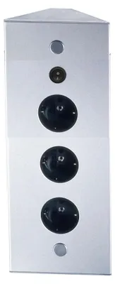 Produktbild von THEBO 3-fach Energie-Ecksäule STA 3007/320/3, abschaltbar mit Minischalter / Ecksteckdosen / Steckdosenleiste / Steckdosen
