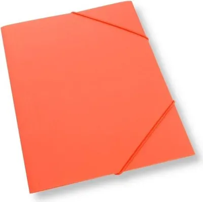 Produktbild von A4-Mappe mit Gummiband, aus Kunststoff, orange – Penword