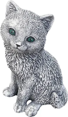 Produktbild von stoneandstyle Steinfigur Gartenfigur Katze Lilly sitzend frostfester Steinguss massiv