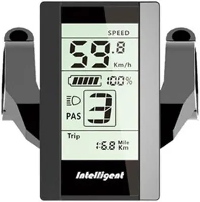 Productafbeelding van Display e-bike 800S verticaal - 24-60V - Geschikt voor Bafang BBS01, BBS02 en BBSHD