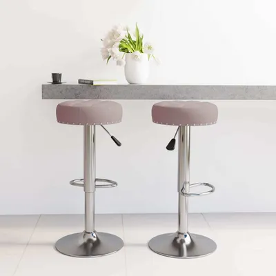 Produktbild von CLORIS Barhocker 2 Stk. Taupe Stoff, 9,7 kg