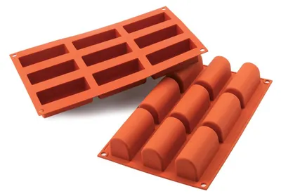 Image de silikomart | SF130 Moule en silicone pour bûches individuelles, antiadhésif