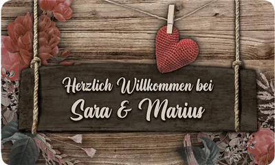 Produktbild von PERSONALISIERTE Fußmatte, Lustiger Fußabstreifer, Waschbarer Fußabtreter für Innen und Außen, vor der Tür, ins Haus, zum Auto, Motiv Holz Tafel [140]