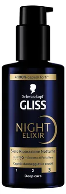 Obrázok produktu pre Schwarzkopf Gliss Nočný elixír na regeneráciu vlasov – sérum, 100 ml, sérum na vlasy