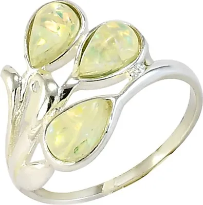 Produktbild von Silber Ring mit Opal, Größe 52, Höhe 20,2 mm, Breite 18,4 mm, Tiefe 15,3 mm Glare734
