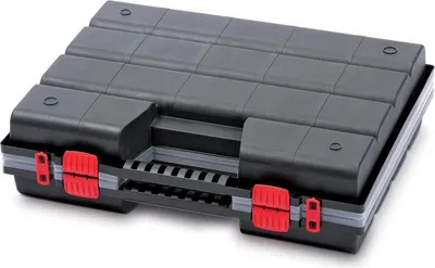 Obrázok produktu pre Box na triedenie sortimentu Box na náradie NOR20DUO Červený plast