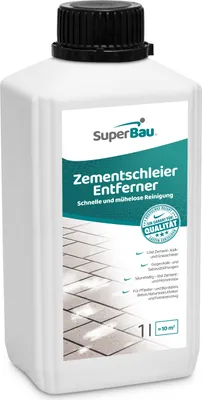 Produktbild von SuperBau Zementschleier Entferner 1 L, für Fliesen, Klinker, Naturstein, Feinsteinzeug