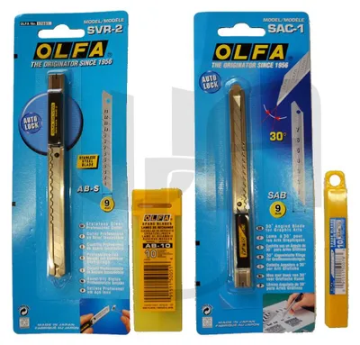 Cuttermesser-Set 30° & 45° mit 20 Ersatzklingen