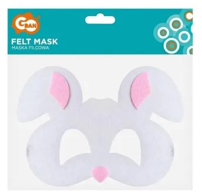 Produktbild von Filzmaske „Hase“, 18,5 x 13 cm – Godan