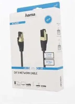 Produktbild von Hama Netzwerkkabel, CAT-8, 40 Gbit\s, S\FTP geschirmt, halogenfrei, 1,50 m