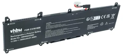 Produktbild von vhbw Akku kompatibel mit Asus VivoBook S13 S330UA-8130P, S13 S330UA-EY007TS, S13 S330UA-8130GL Notebook (3600 mAh, 11,55 V, Li-Polymer)