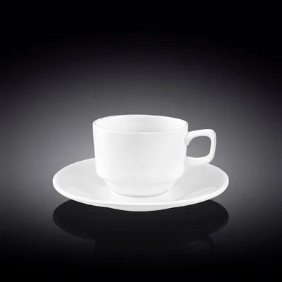 Produktbild von Wilmax Kaffeetasse mit Untertasse 140 ml Stella WL-993039/AB