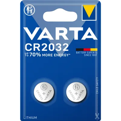 Produktbild von Varta Lithium Battery3V CR2032 BIOS 10 pack-2pcs