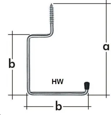 Obrázok produktu pre Garážová konzola na priskrutkovanie, 170x110 mm