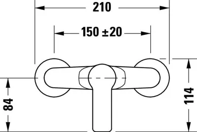 Produktbild von Duravit A.1 Brausemischer, A14230001010