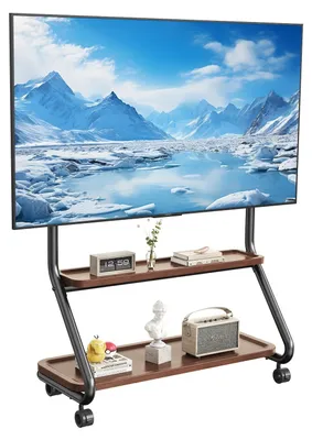 Produktbild von TV-Ständer mit Rollen für Fernseher mit einer Bildschirmgröße von 32 bis 75 Zoll (bis 50 kg)