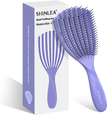 Produktbild von Haarbürste Entwirrungsbürste für lockiges Haar, schmerzfrei, Belüftungsbürste, zum Föhnen