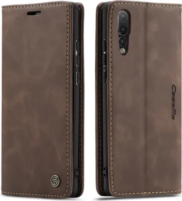 Produktbild von Huawei P20 Pro Hülle, LaimTop Retro Kunstledertasche TPU Innere, Kartenfächer, Magnetverschluss, Klapphülle mit Standfunktion Schutzhülle für Huawei P20 Pro Kaffee