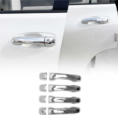 Image de Couverture de poignée de porte pour Toyota Land Cruiser 2008-2020 Acier 8Pcs