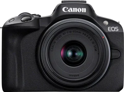 Immagine prodotto di Canon EOS R50, nero + Kit RF-S 18-45 IS STM + RF-S 55-210 mm F5-7,1 IS STM