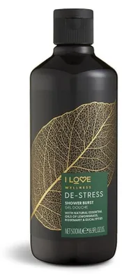 Productafbeelding van Wellness Ontspannende, vegane douchegel met rozemarijn, eucalyptus en citroengras. Reinigt de huid en is geschikt voor alle huidtypes. 500 ml