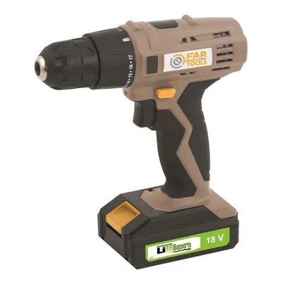 Zdjęcie produktu dla Akumulatorowa wiertarko-wkrętarka FARTOOLS z akumulatorem 18V Li-Ion LI180