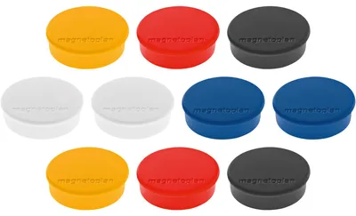 Produktbild von Magnet Discofix Hobby 1664510 25mm sortiert 10 Stück Packung mit 60 Stück