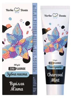 Obrázek produktu pro Přírodní bělicí zubní pasta s aktivním uhlím a mátou - 100 g - Herba Denta