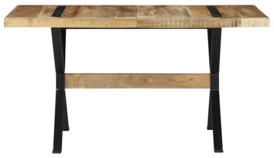 Produktbild von vidaXL Esstisch 140x70x76 cm Raues Mangoholz