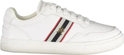 Produktbild von Weiße Damen-Sneaker mit Applikationen & herausnehmbarem Fußbett