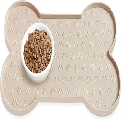 Obrázek produktu pro Podložka - 49*25 cm - Silikonová - Voděodolná - Pro misky na krmivo pro psy a kočky