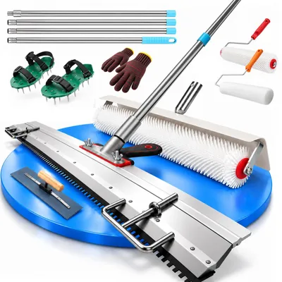 Bodenbeschichtungs-Set mit Entlüftungsrolle, weiß