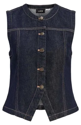 Productafbeelding van JJXX - Damesbroek, denim, zonder mouwen, model GT58105 (maat 40 DE), donkerblauw, AI-gegenereerde afbeelding