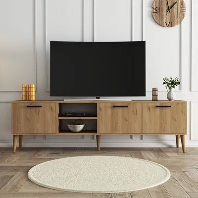 Produktbild von Skye Decor, Exxen - 1587, TV-Schränke, Eiche, Melaminplatte, 180 x 35 x 53 cm