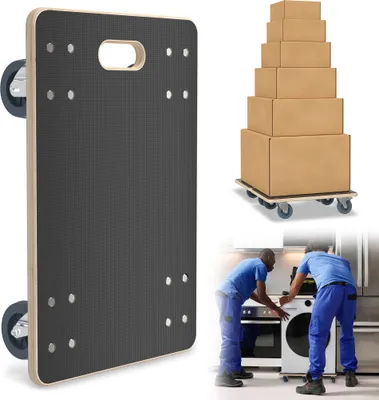 Obrázek produktu pro LZQ Německo Sada 1 transportního vozíku s 2x parkovací brzdou, 40x60 cm do 200 kg sítotiskových desek, PP kolečka, transportní pomůcka pro stěhování nábytku na vozíku Nábytek na vozíku Nábytek na vozíku Přepravník na vozíku pro psy