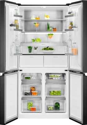 Obrázok produktu pre Electrolux ELT9VE52M0, Voľne stojaci, Francúzske dvere, Čierna, Dotyk, LCD, Na dverách