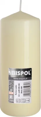 Zdjęcie produktu dla Świeca walec BISPOL Aura 48H 15CM SW60/150 ECRU