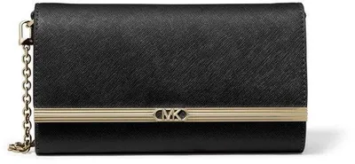 Produktbild von Große Damen Clutch Handtas, Schwarz, Leder